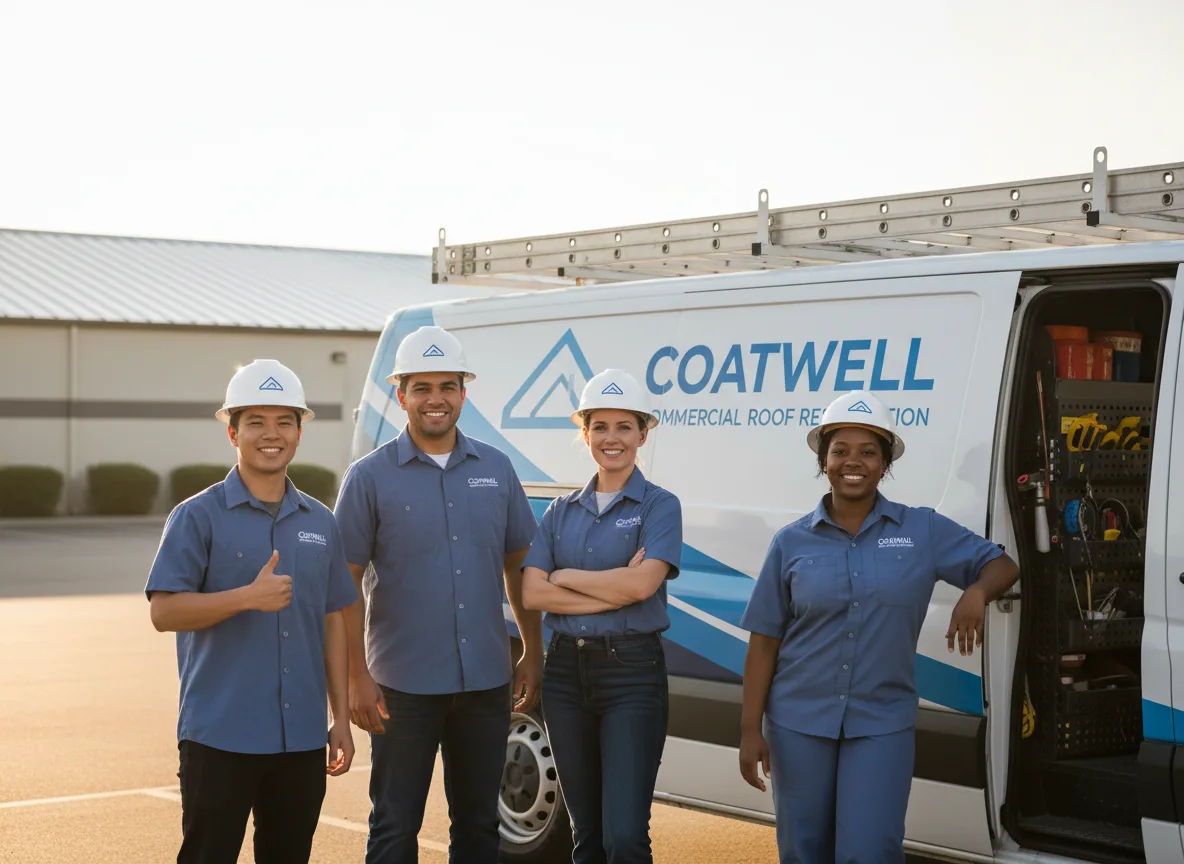 Commercial roof coating company in Gerald, MO